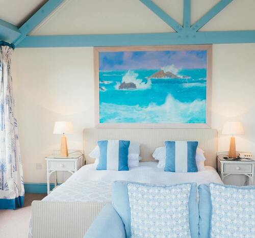 Photo chambre peinture de la mer